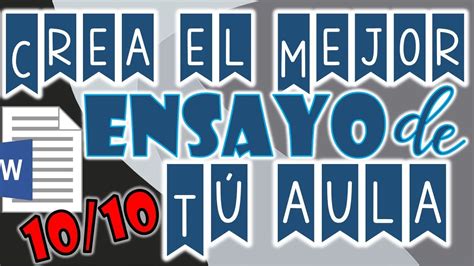 Cómo Hacer Un Ensayo En Word Qué Es El Ensayo🤯 Partes De Un Ensayo💨