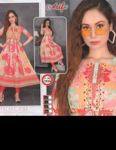 Sharifa Brand Kurti Arifa Brand Kurtis Sc22 Kurtis Party Wear Kurtis Xl