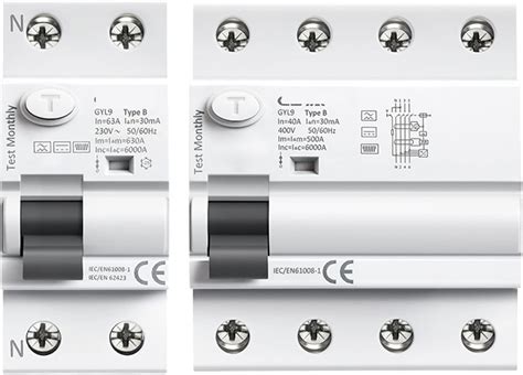 BEOTTO Din Rail B Type Earth Leakage Current Breaker DC RCCB RCD 4P 40A