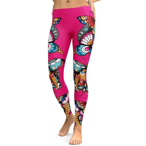 Day Of The Dead Butterflies Leggings