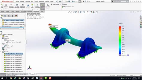 Frekans Analizi Solidworks İle Analiz Dersleri YouTube