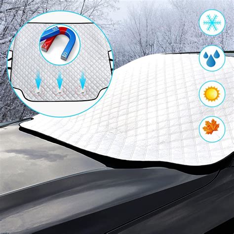 Car Windscreen Cover Frost Protector Car Windshield Cover Magnetic Snow