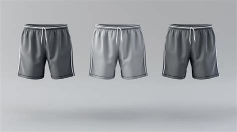 Mens Sports Shorts Mockup Featuring Customizable Designs And Colors Premium Ai Generated Image