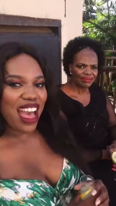 Gugu Gumede Who Plays Mamlambo On Uzalo And Her Mom Zanele Youtube