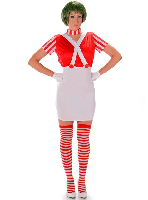 Red Oompa Loompa Womens Costume Female Teacher Book Week Costumes