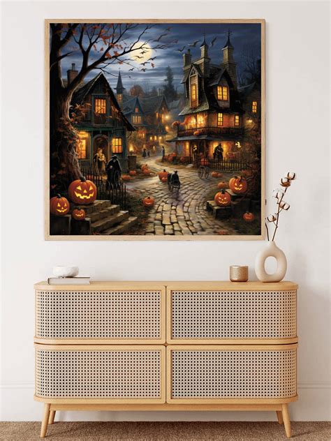 Paint by Numbers - Halloween Village Mystery Kit – DIY Paint by Numbers