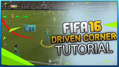 Fifa 16 Driven Corner Kick Trick How To Score Corner Kicks Tutorial