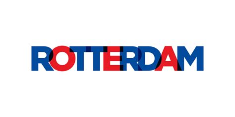 Rotterdam In The Netherlands Emblem The Design Features A Geometric