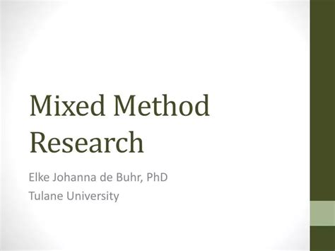 PPT - Mixed Method Research PowerPoint Presentation, free download - ID ... 