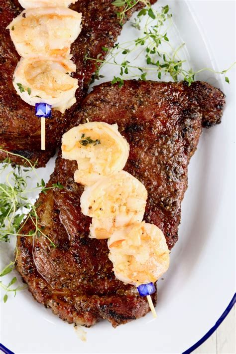 Surf And Turf {ribeye Steak And Garlic Butter Shrimp} Miss In The Kitchen