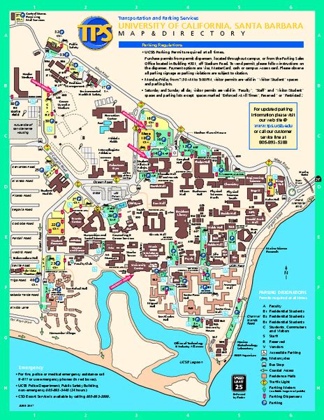 University Of California At Santa Barbara Map Santa Barbara