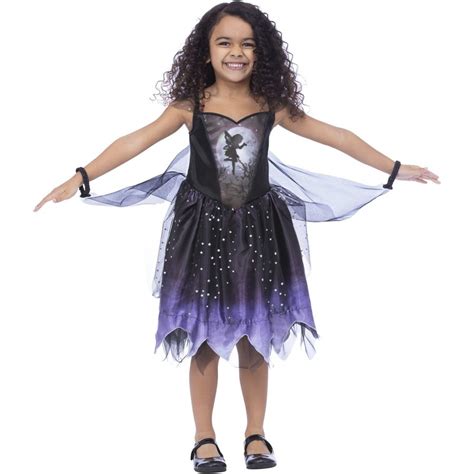 Buy Halloween Dark Fairy Costume: Size 7-10 - MyDeal