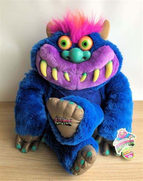 Retro My Pet Monster 22 Talking Soft Plush Toy Toymax Inc Etsy