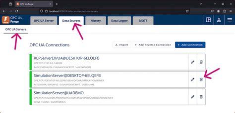 Mastering Forge 8 Creating Reverse Connections Prosys OPC