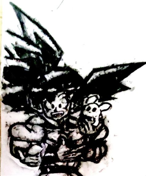 Goku holding cook Slugcat - Fan art :D : r/dbz