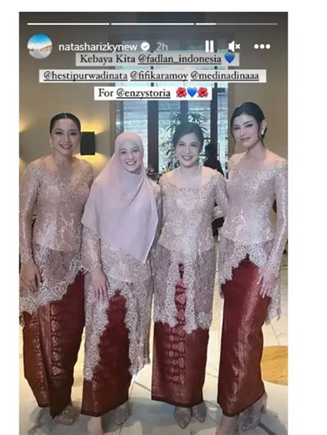 Potret Bridesmaids Pernikahan Enzy Storia Dan Molen Kasetra Tampil