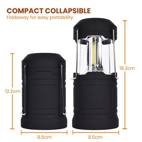 X Collapsible Cob Led Light Lantern Camping Fishing Outdoor Hanging