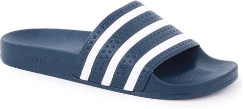 adidas New Mens Boys Adilette Navy Slide Sandals Size 2.5 UK EU 35 ...