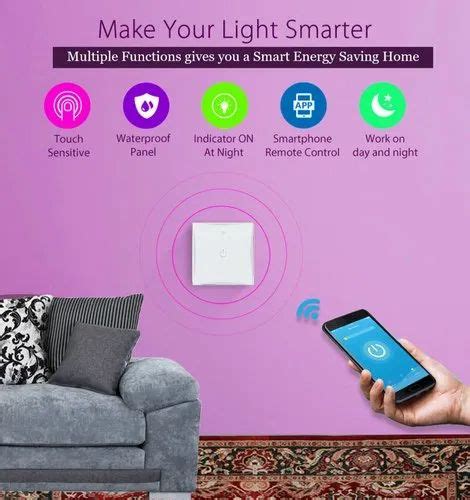 Wifi Smart Touch Light Switch Board For Home Automation At Rs 1111