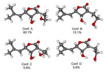 Dft Optimized Geometries Of The Four Lowest Energy Conformers Of S