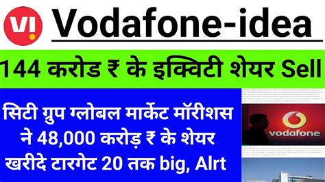 Vodafone Idea Share Latest News Today Vodafone Idea Share Today News