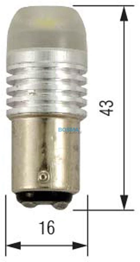 BL 24V 1xSMD MEGA LED BAY15D WEISS (2pcs)