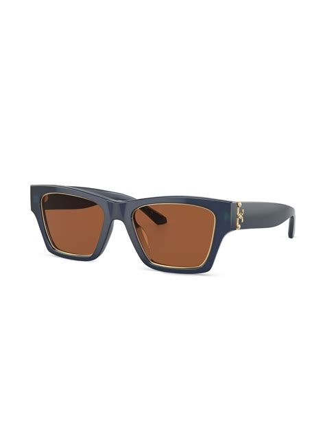 Tory Burch Square-frame Sunglasses In Blue | ModeSens