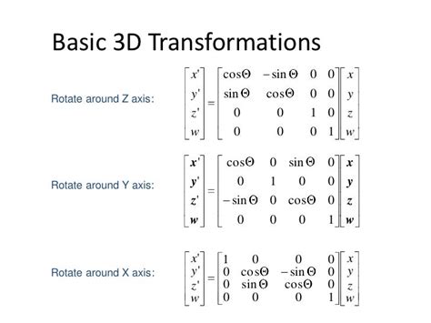 3d transformation