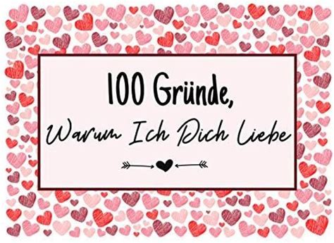 Gr Nde Warum Ich Dich Liebe Geschenk Buch F R Valentinstag