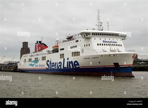 Stenaline Stena Lagan Ferry At Birkenhead Terminal Liverpool Merseyside