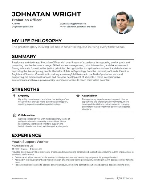 3 Successful Probation Officer Resume Examples And Writing Tips For 2024