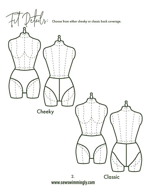 Reversible Bikini Bottoms Sewing Pattern Pdf Womens High Etsy