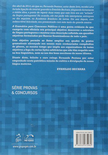 Livro Série Provas Concursos A Gramática para Concursos Públicos