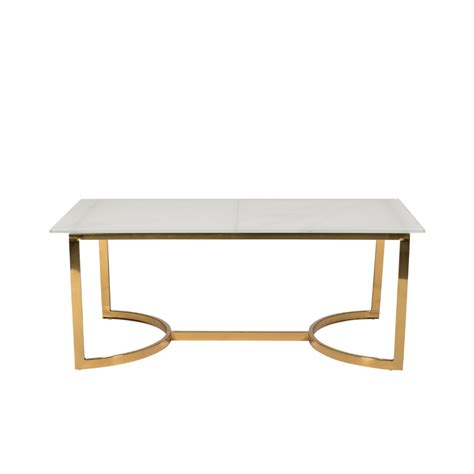 Sophia Gold And Marble Coffee Table The Original Event Company