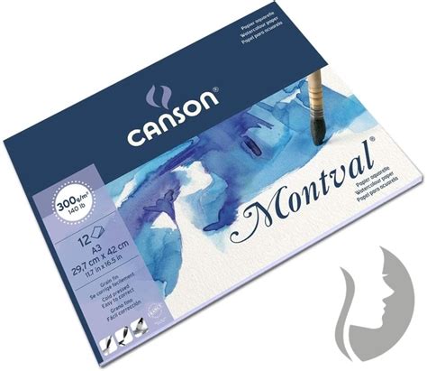 Canson Montval Aquarelle 300 G M2 12 Archů A3