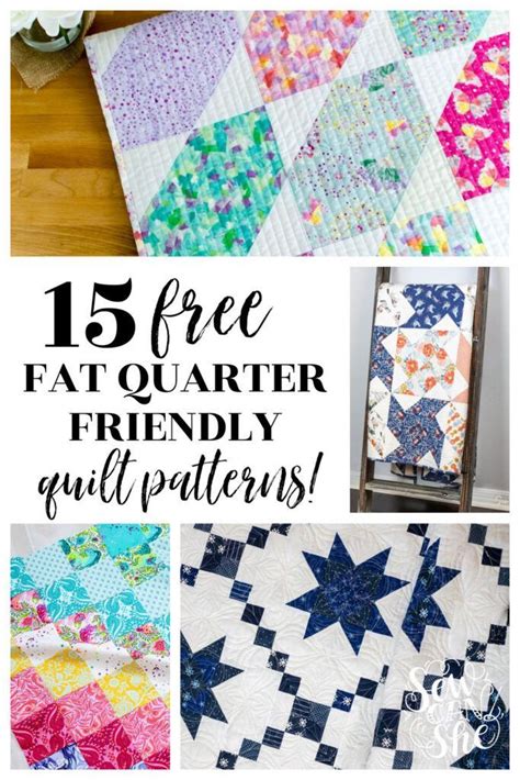 Feeling Quilty 30 Free Fat Quarter Friendly Quilt Patterns Fat