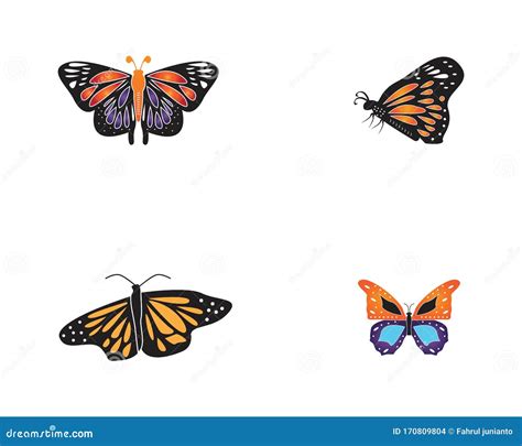 Butterfly Icon And Symbol Vector Illustration Stock Illustration