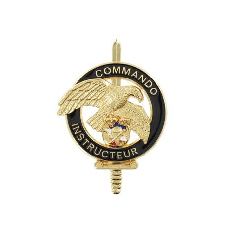 Insigne de Poitrine Métal Brevet CNEC Instructeur Commando