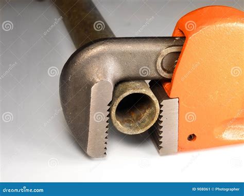 Plumbers Pipe Wrench stock image. Image of repair, plumber - 908061