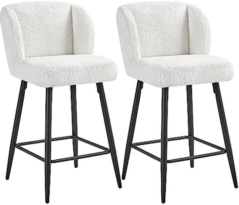 Wahson Breakfast Bar Stools Set Of 2 Velvet Kitchen Counter Stools With