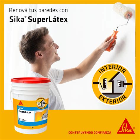 Pintura Lavable Antihongo Superlatex Sika Blanco L Acabado Mate