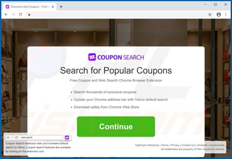 Coupon Search Browser Hijacker Simple Removal Instructions Search