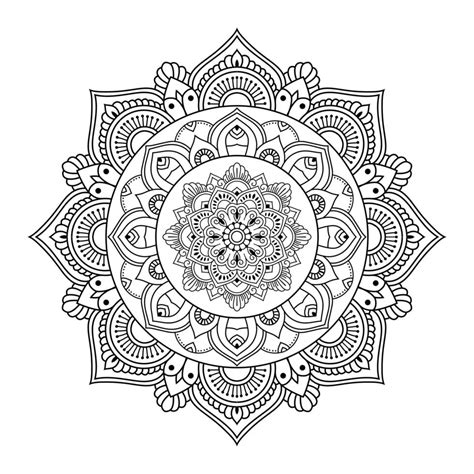 Mandala, Mandala pattern Stencil doodles, Round ornament patterns for ...