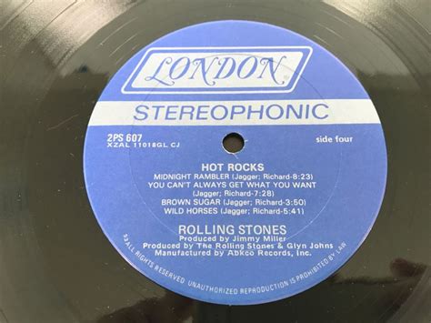 The Rolling Stones Hot Rocks Vinyl Record Album London