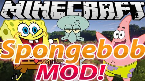 Minecraft Mod Showcase Spongebob MOD 1 6 4 YouTube