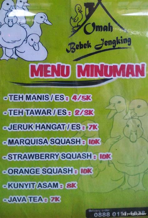 Selalu Diperbarui Menu Omah Bebek Jengking Bintaro Tangerang