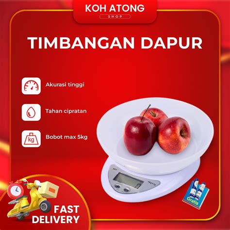 Jual Timbangan Digital Kg Timbangan Kue Free Baterai Shopee Indonesia