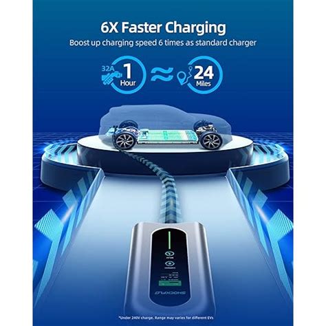 Shockflo G1 Level 2 Ev Charger 32amp 240v Nema 14 50p