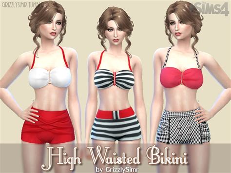 Bikini Swimsuit Two Piece Swimsuit The Sims P Sims Clove