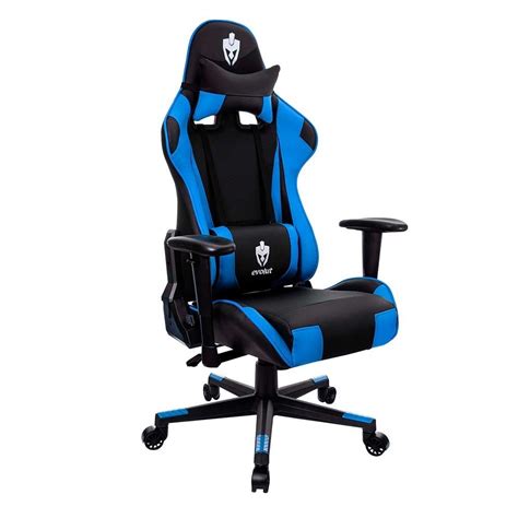 Cadeira Gamer Evolut Eg Tanker Azul Reclin Vel Shopee Brasil